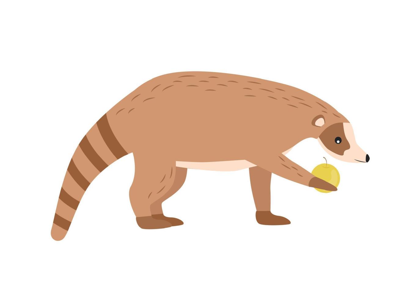 Illustration of an animal nosoha. Nosu character vector