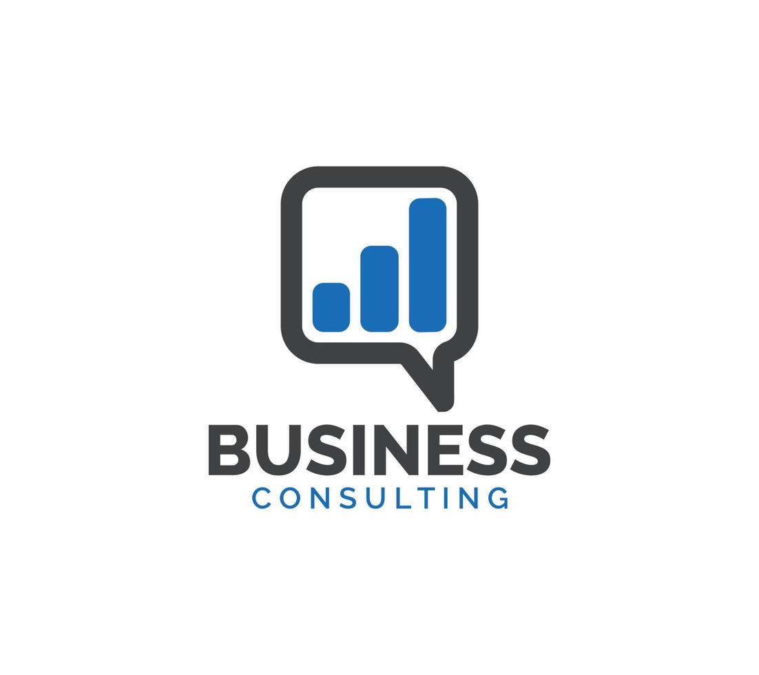 Business Consulting logo design on white background, Vector illustration.