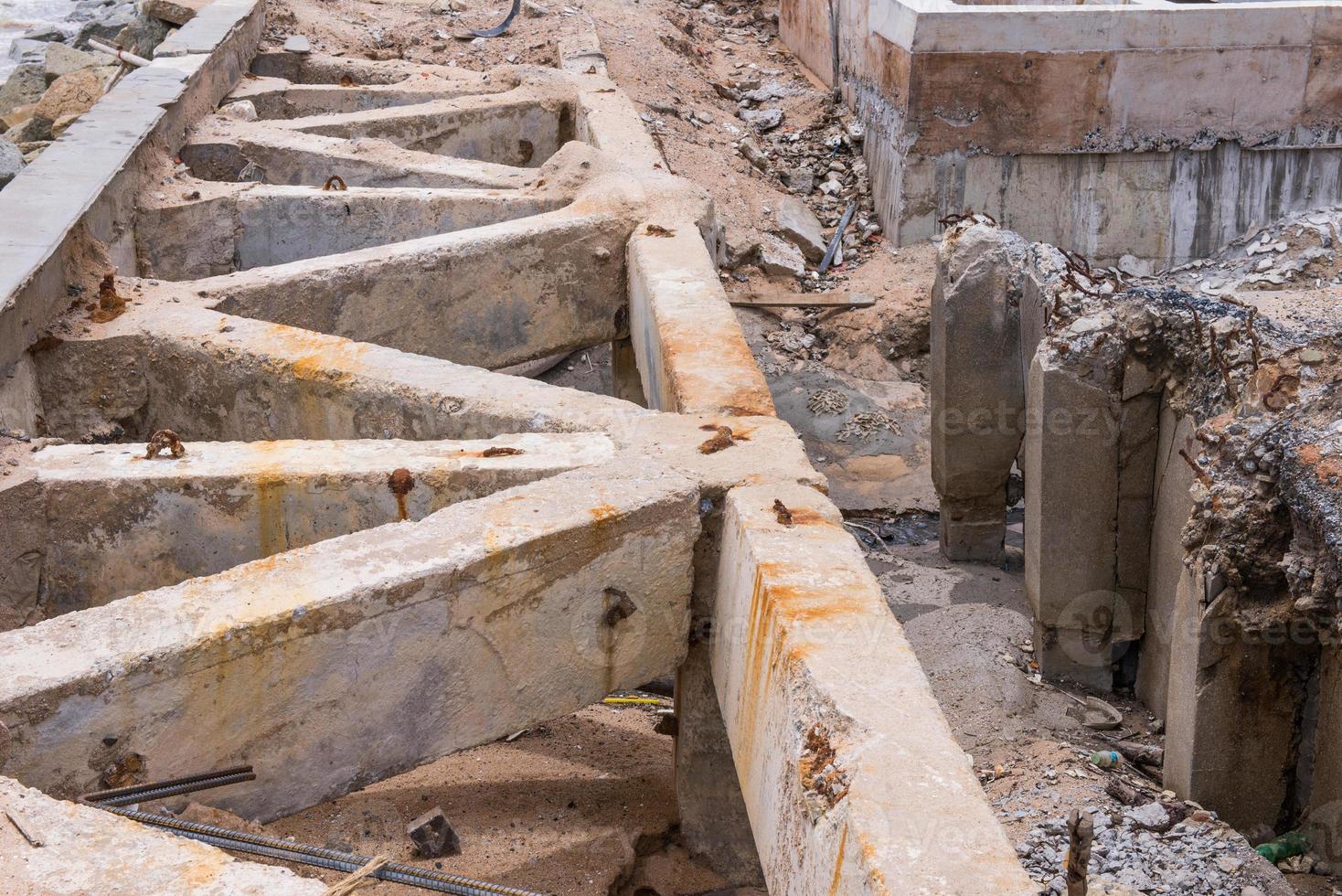 The construction site of road photo