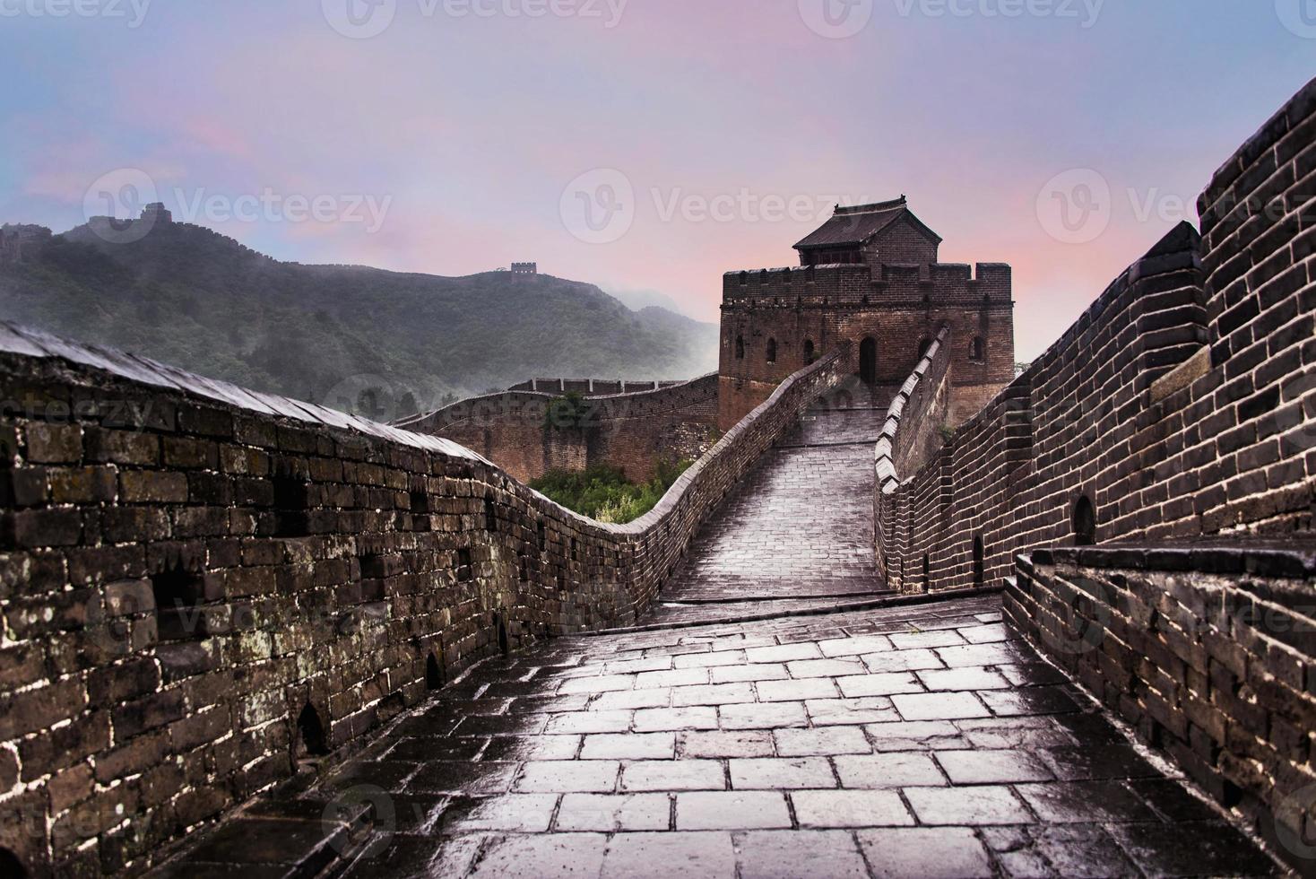 The Great wall of China- 7 wonder of the world. photo