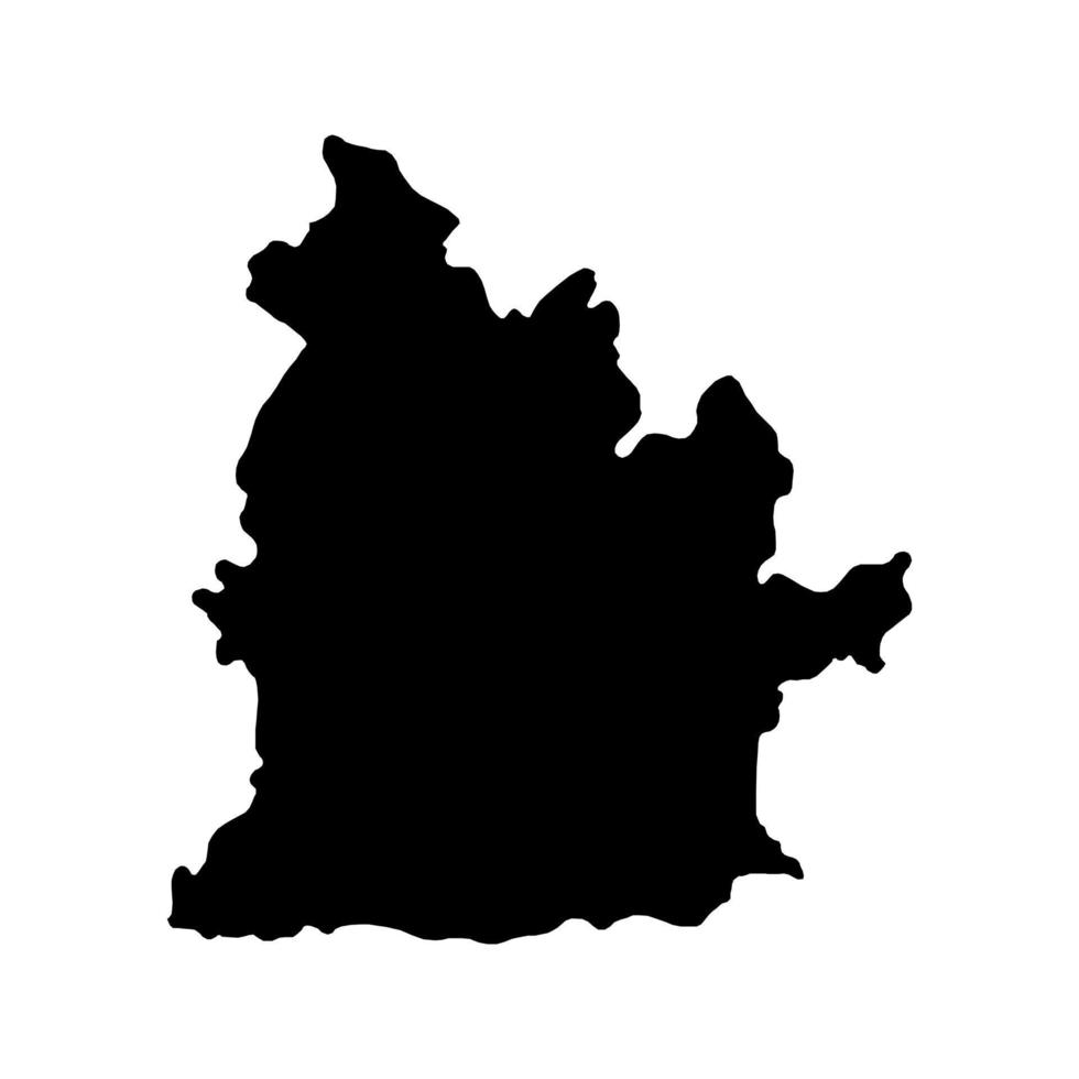 nitra mapa, región de Eslovaquia. vector ilustración.