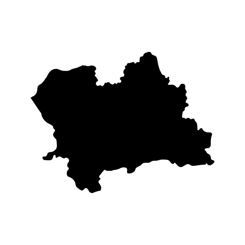 zilina mapa, región de Eslovaquia. vector ilustración.