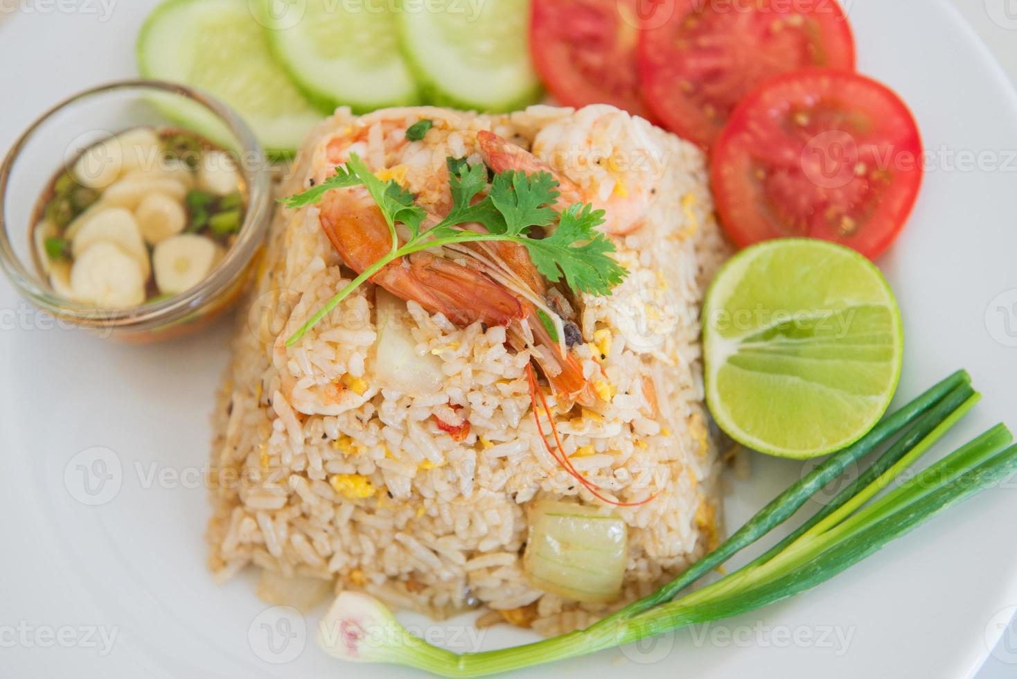 Fried rice with shrimp photo