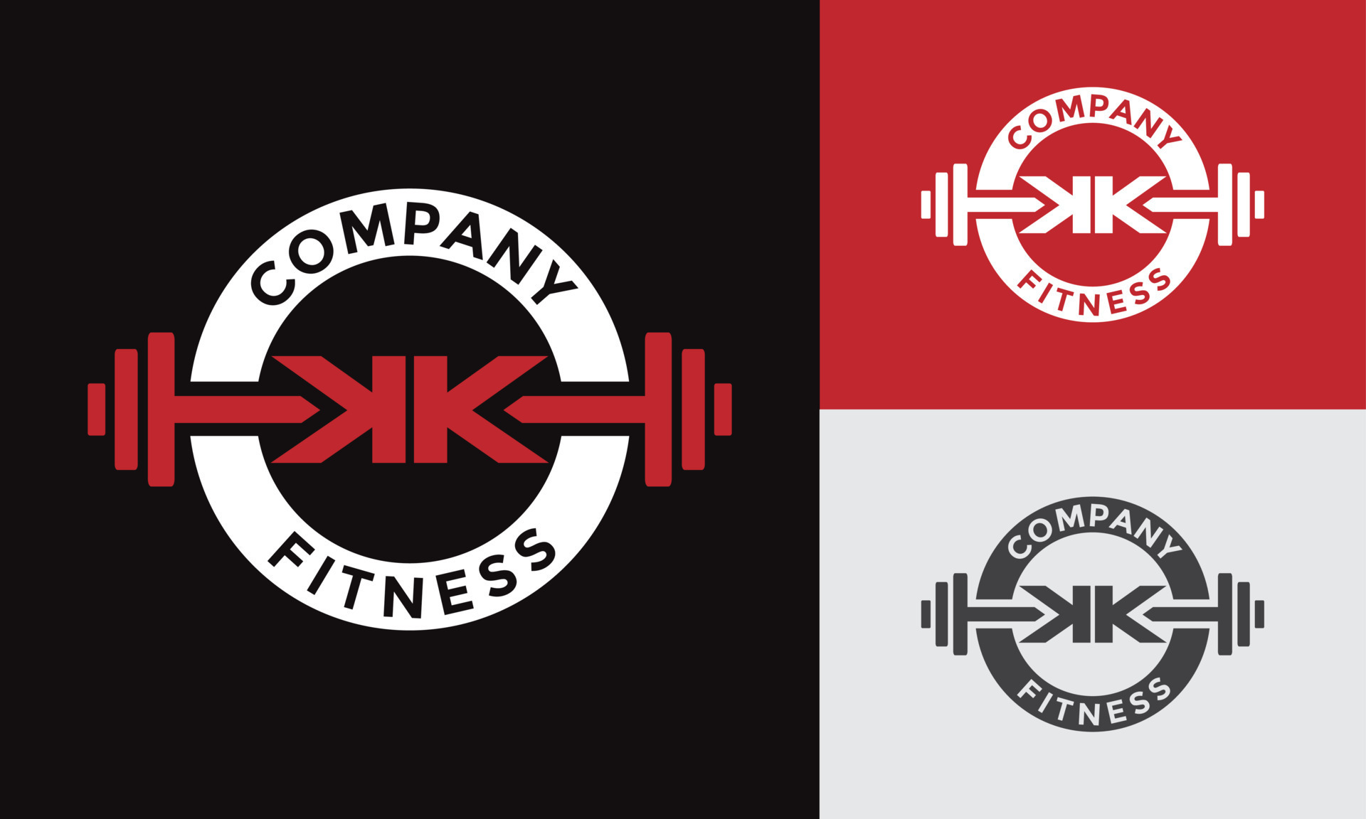 letter KK fitness emblem log 21978425 Vector Art at Vecteezy