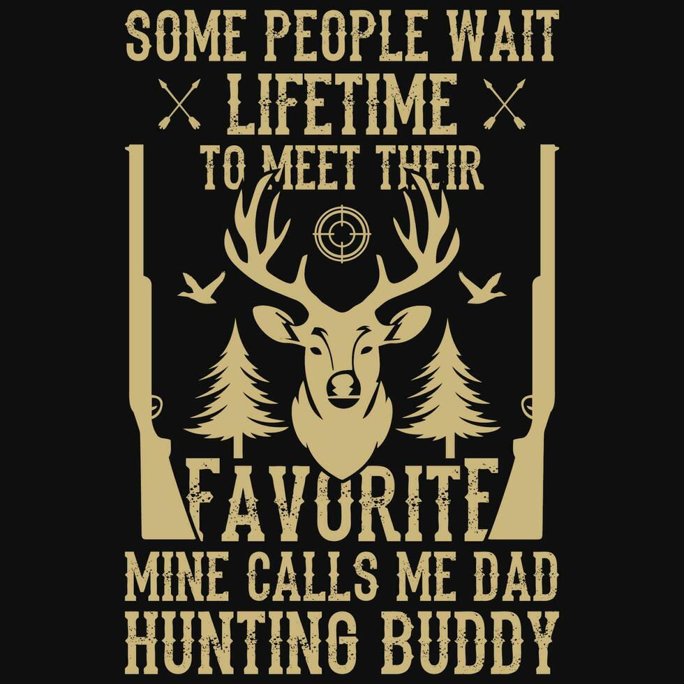 Hunting vintages tshirt design vector