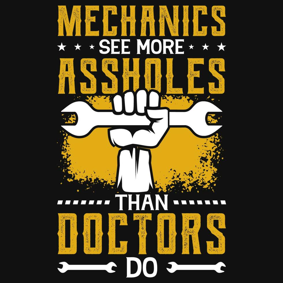 Mechanics graphics tshirt design vector