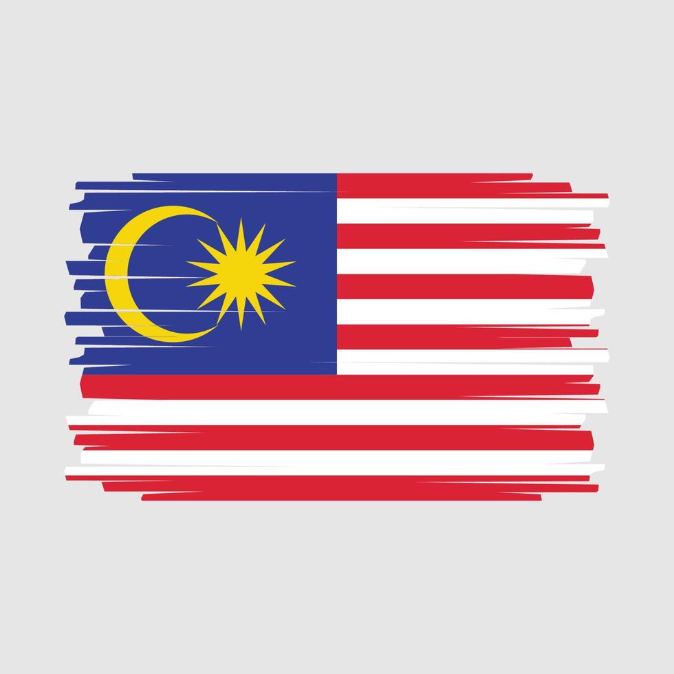vector de bandera de malasia