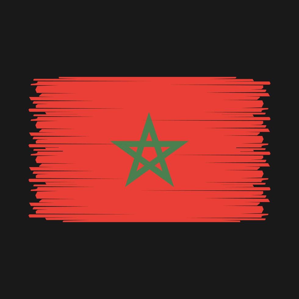 vector de bandera de marruecos