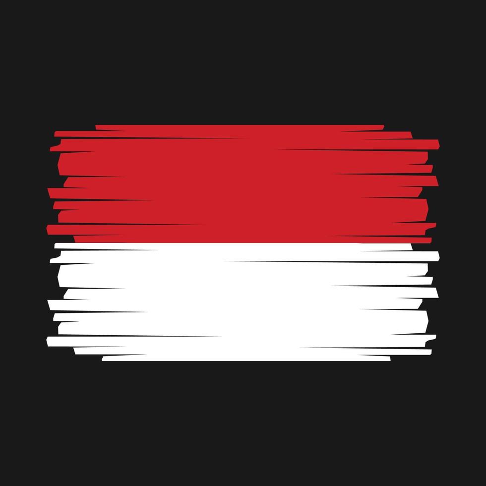 Monaco Flag Vector