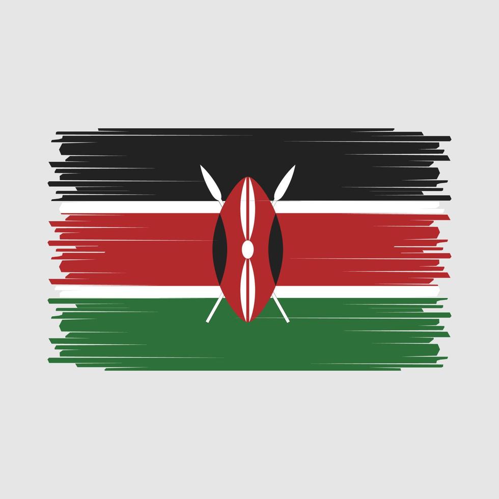 Kenya Flag Vector