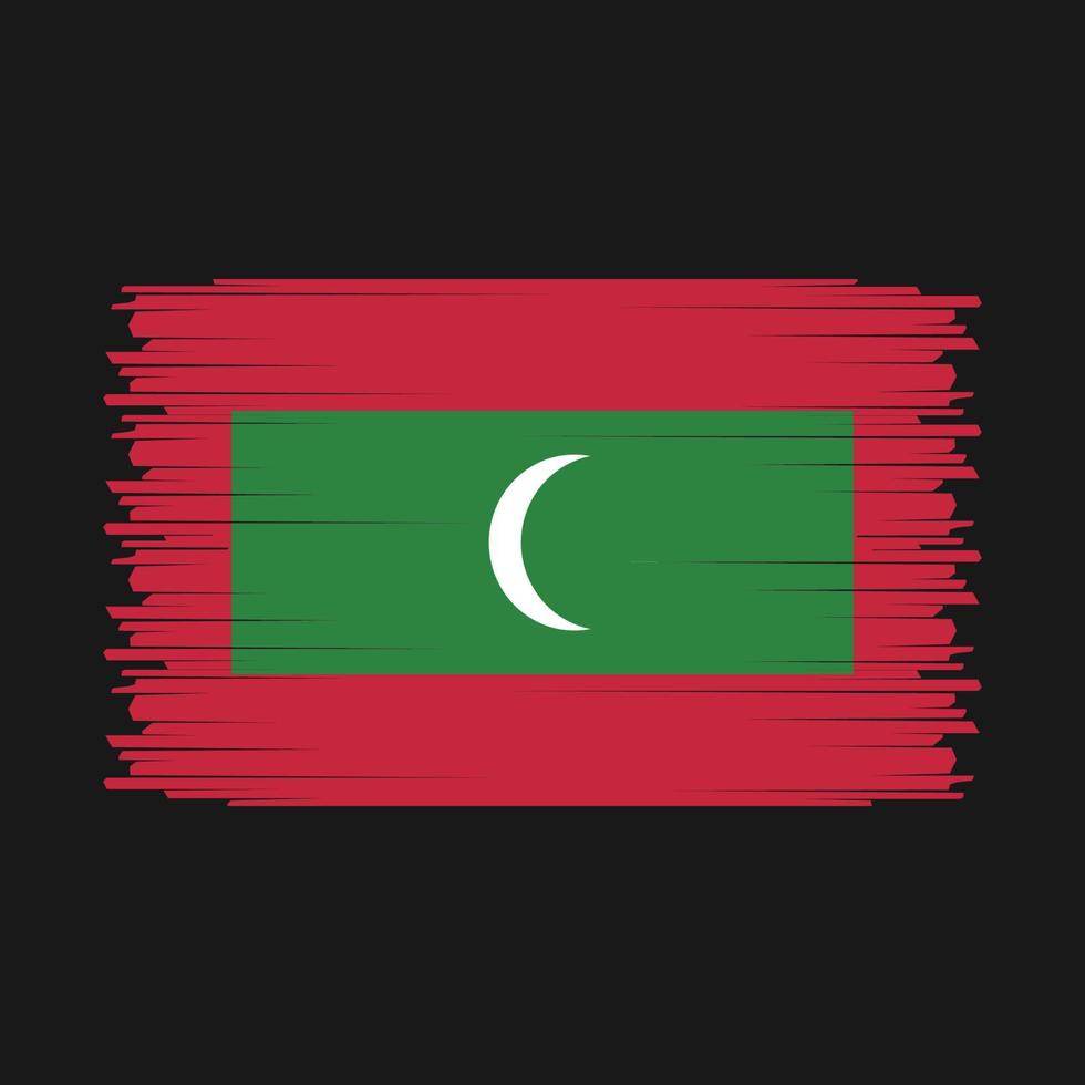 vector de bandera de maldivas