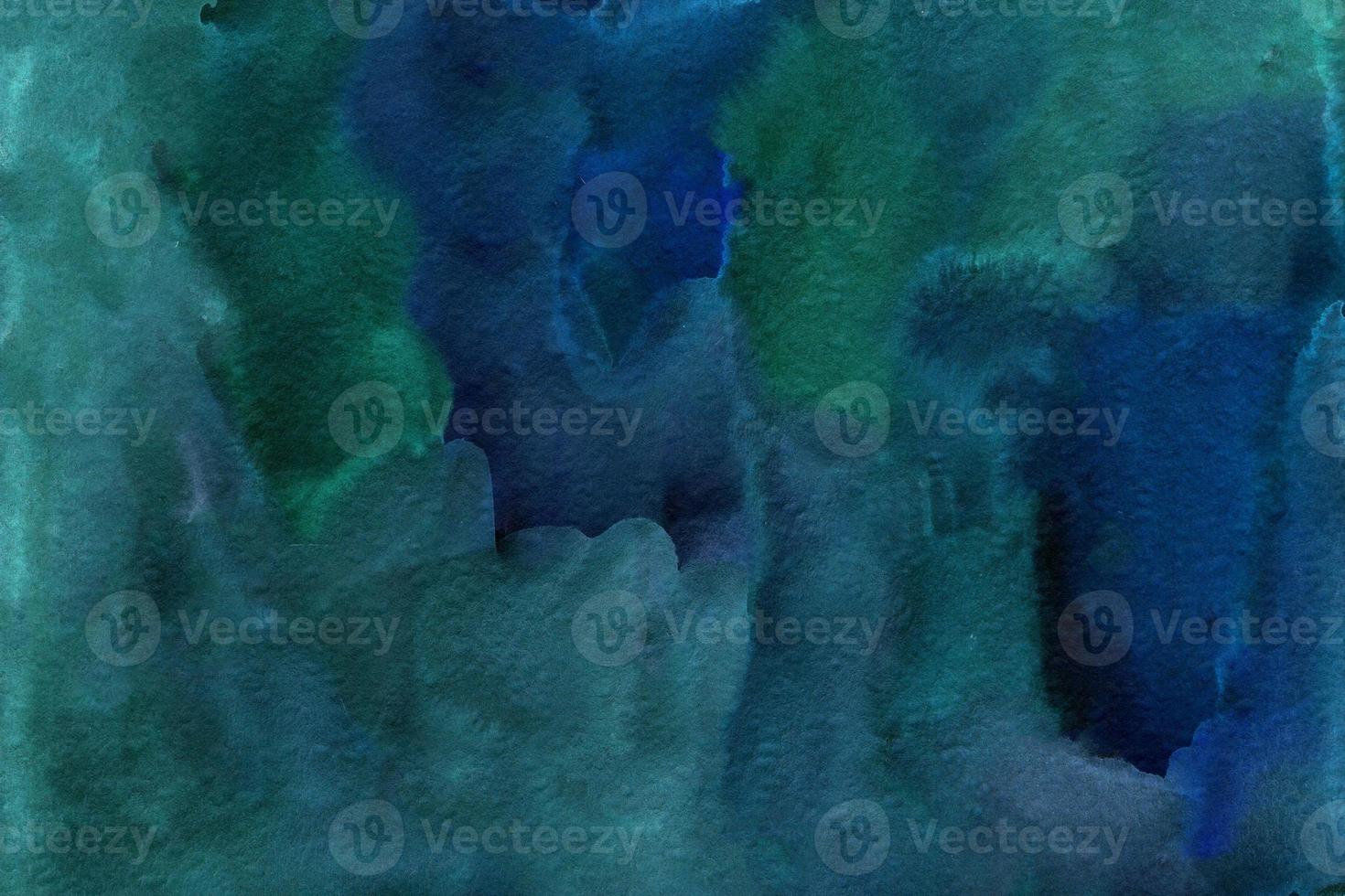 Deep GreenBlue handdrawn watercolor background 21979056 Stock Photo