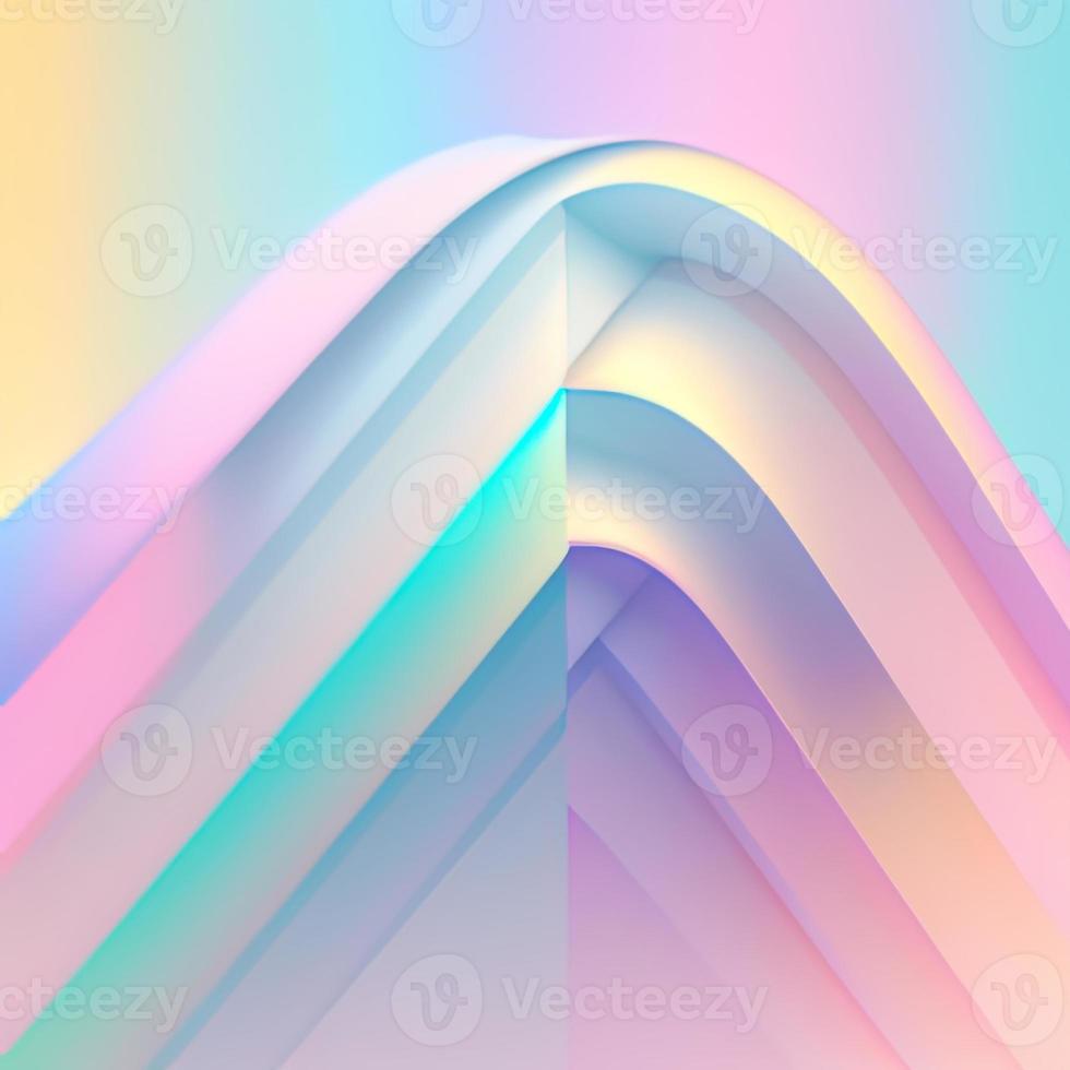 Y2K nostalgia gradient abstract background. AI Generated photo