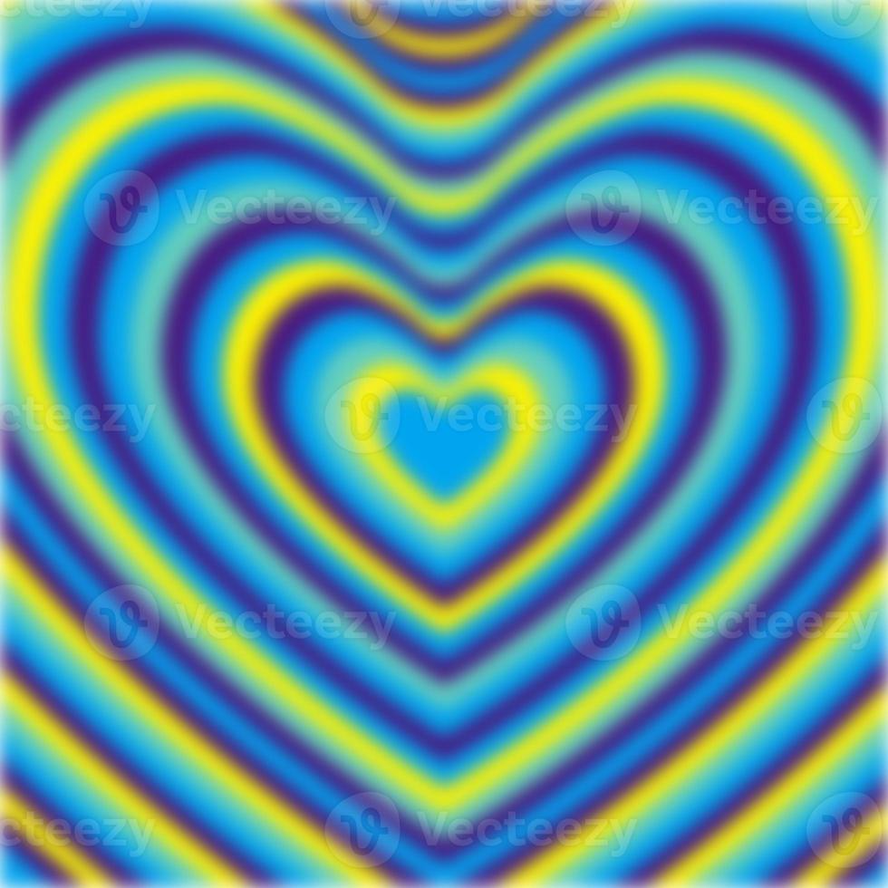 Groovy psychedelic heart background photo
