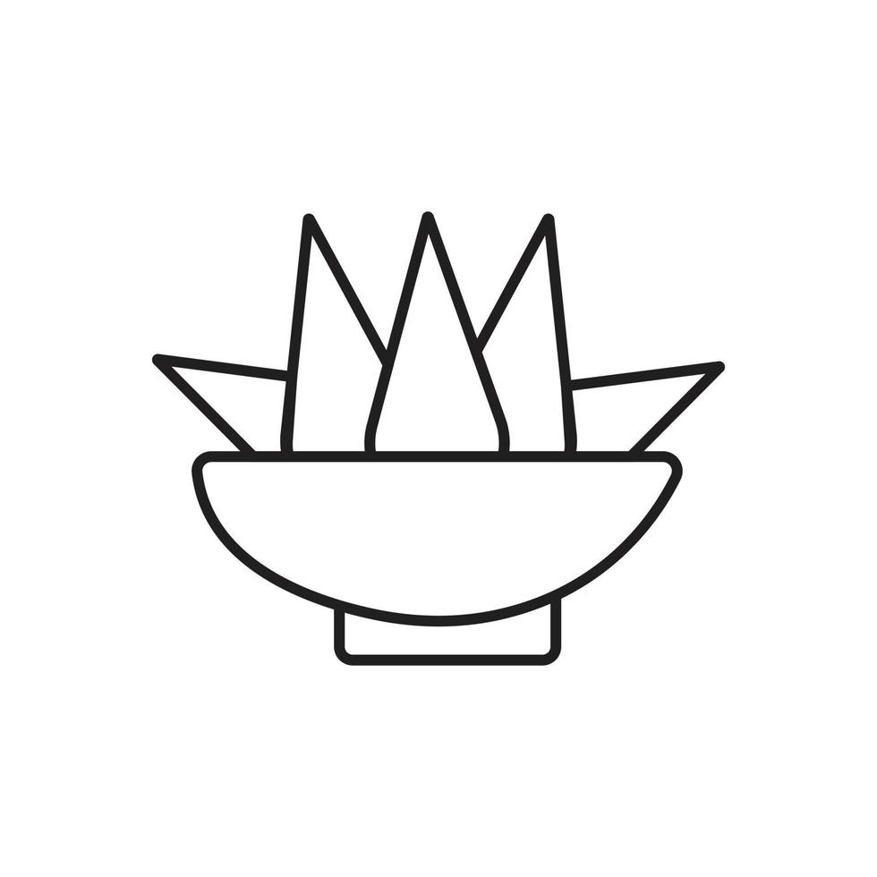 ritual offerings icon outline vector