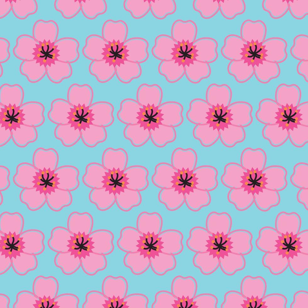 abstract pink Sakura pattern vector