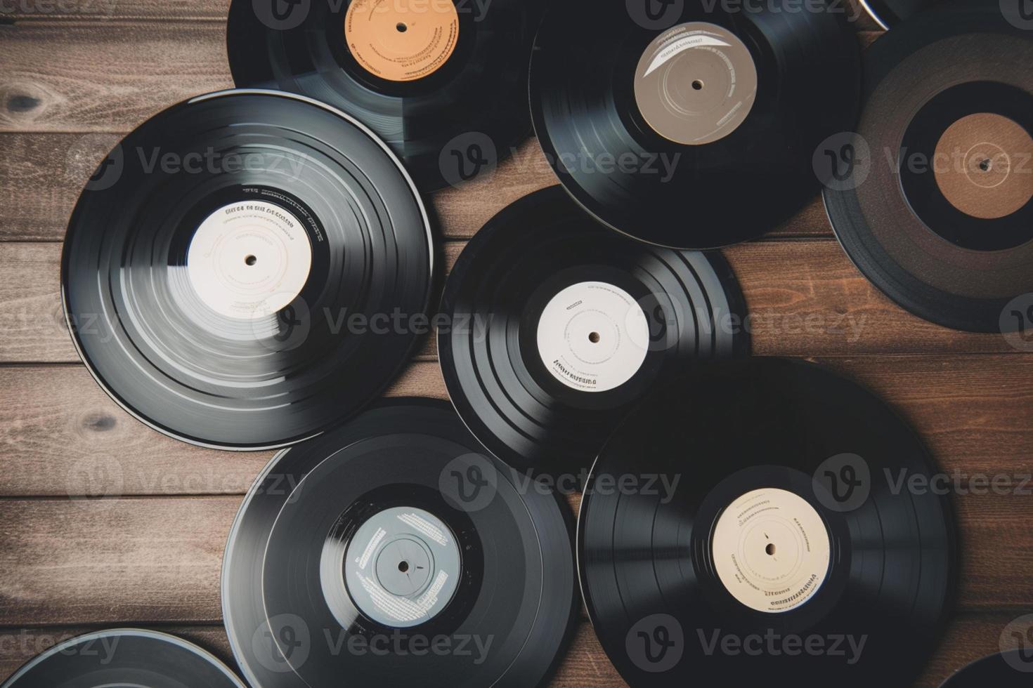 vinyl retro on background. 90's concepts. Vintage style filtered photo. photo