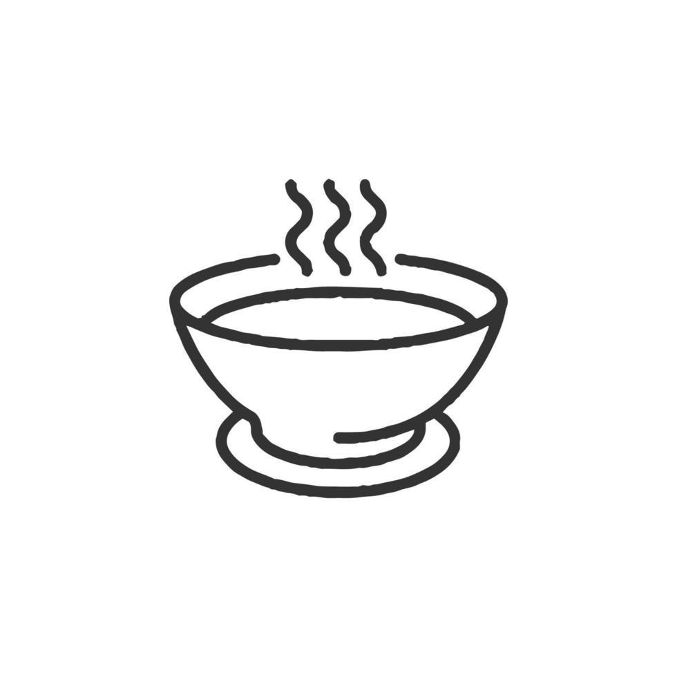 Soup icon vector illustration. Food and cooking.