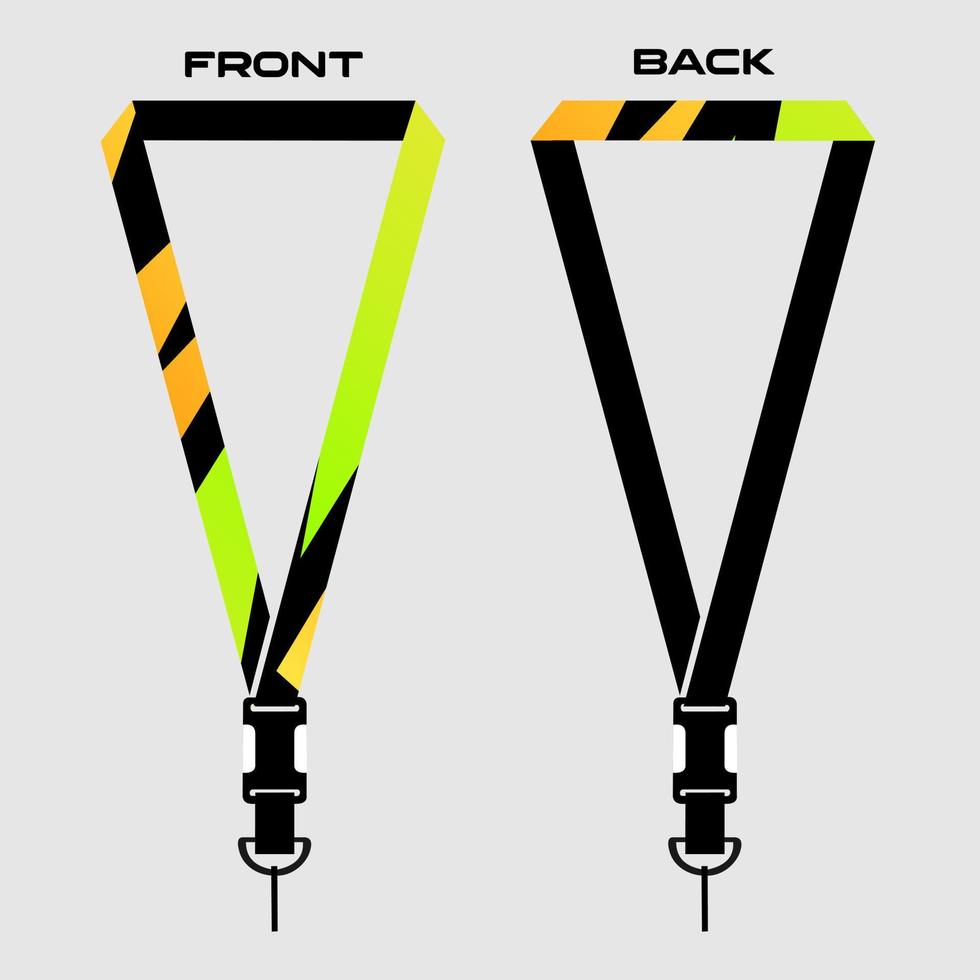 Lanyard Template for Dentical Spesialist vector