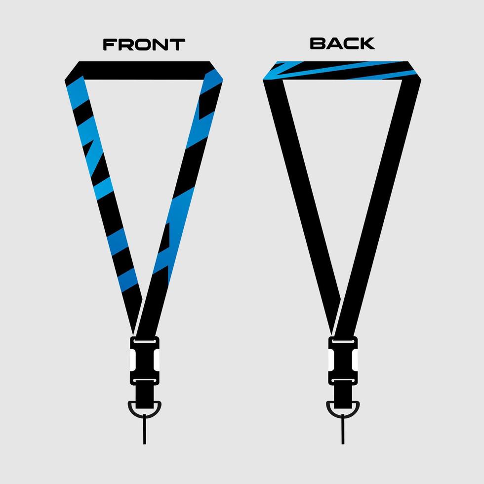 Lanyard Template for Dentical Spesialist vector