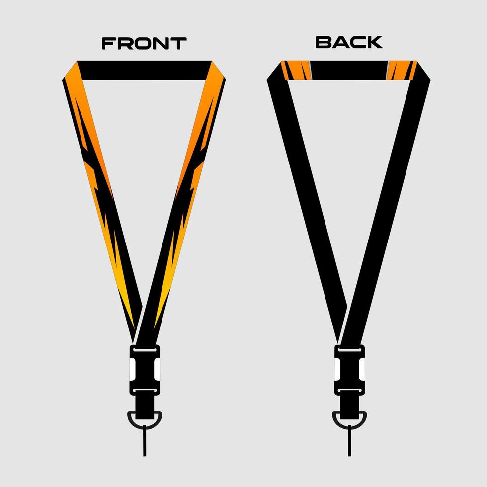 Lanyard Template for Dentical Spesialist vector