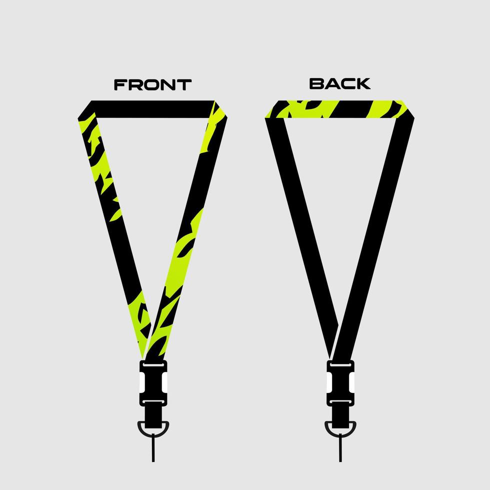 Lanyard Template for Dentical Spesialist vector