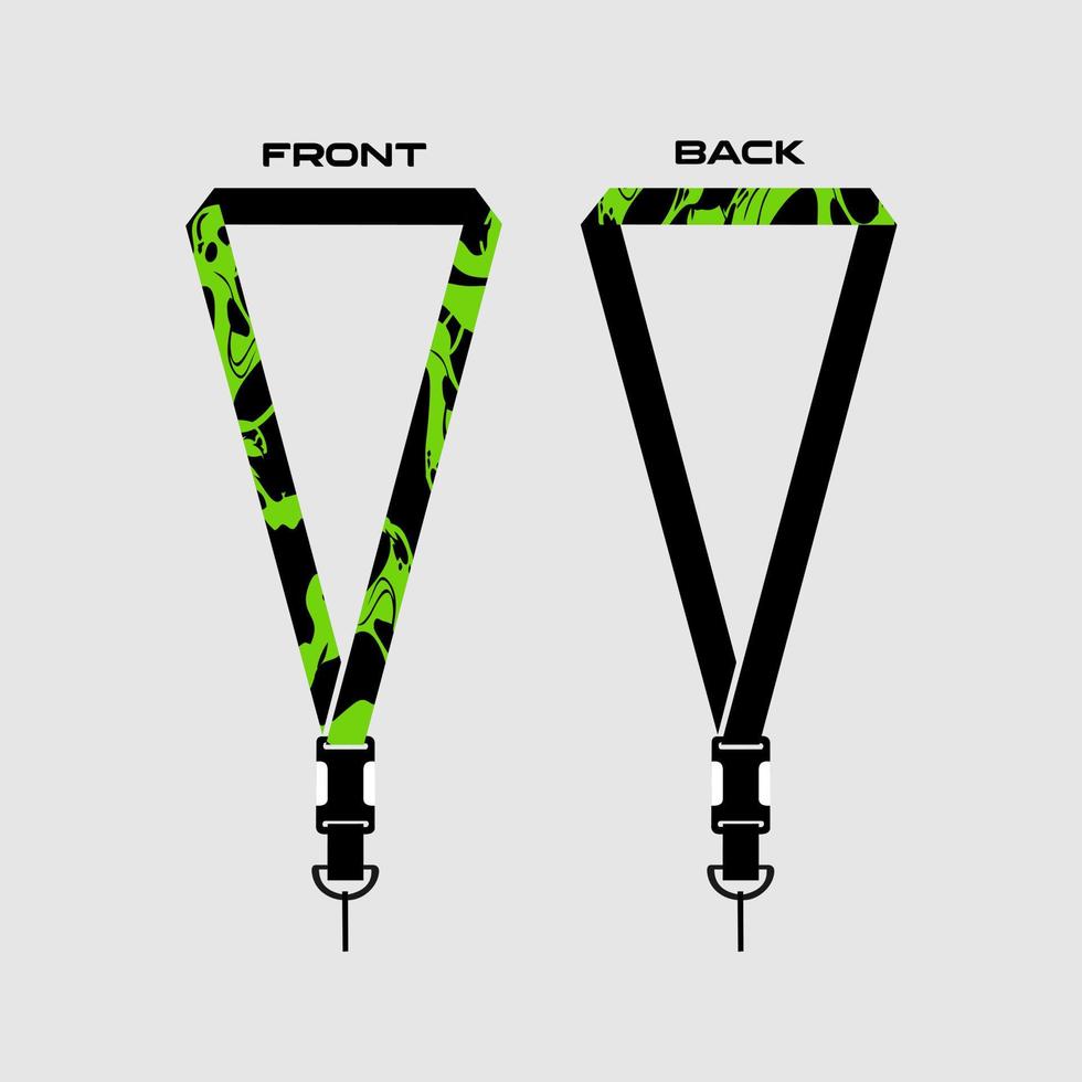 Lanyard Template for Dentical Spesialist vector