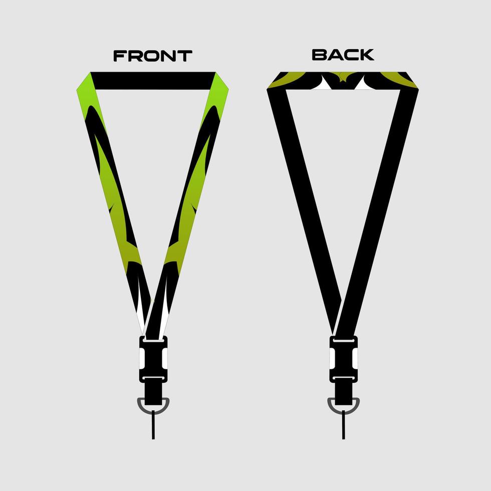 Lanyard Template for Dentical Spesialist vector