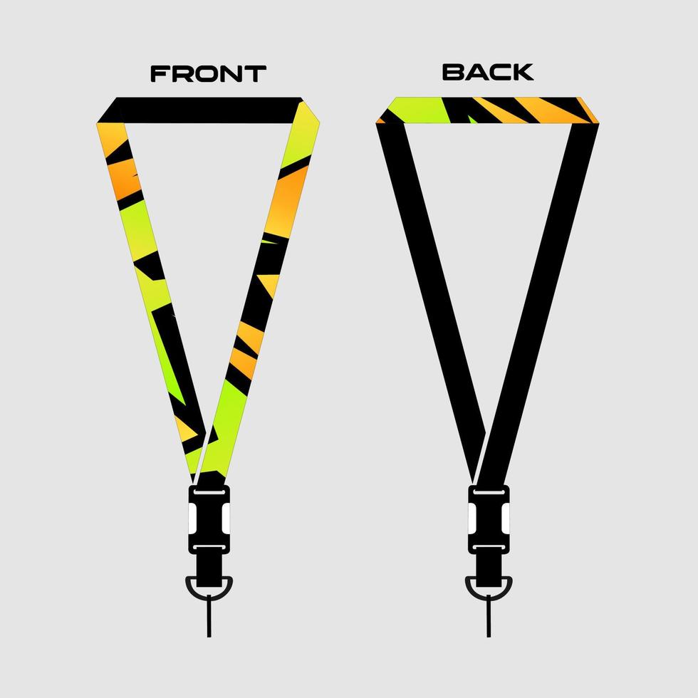 Lanyard Template for Dentical Spesialist vector