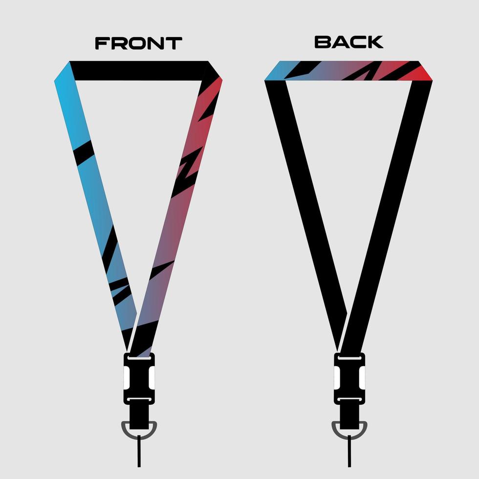 Lanyard Template for Dentical Spesialist vector