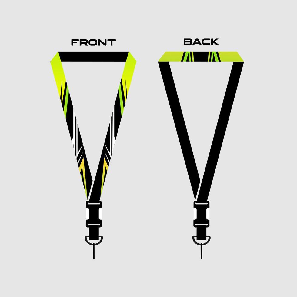 Lanyard Template for Dentical Spesialist vector