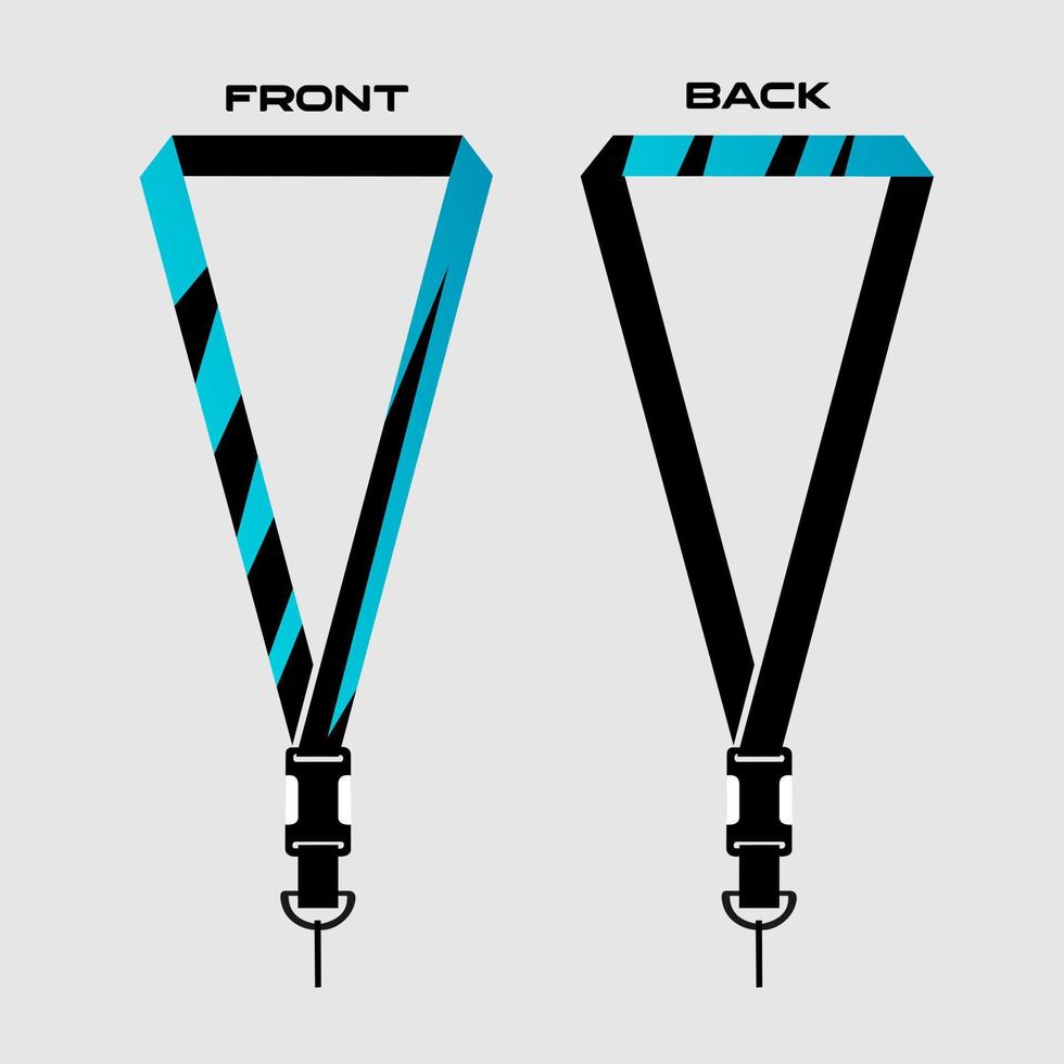 Lanyard Template for Dentical Spesialist vector
