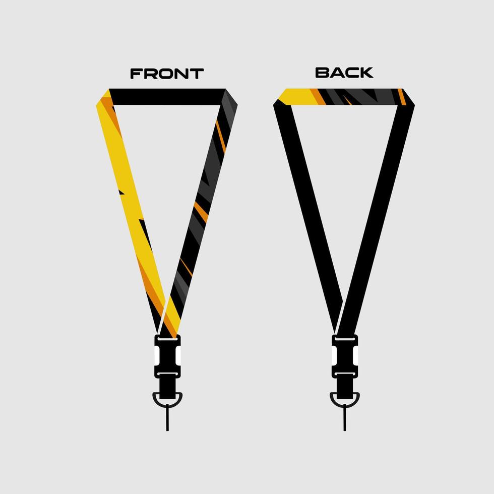 Lanyard Template for Dentical Spesialist vector