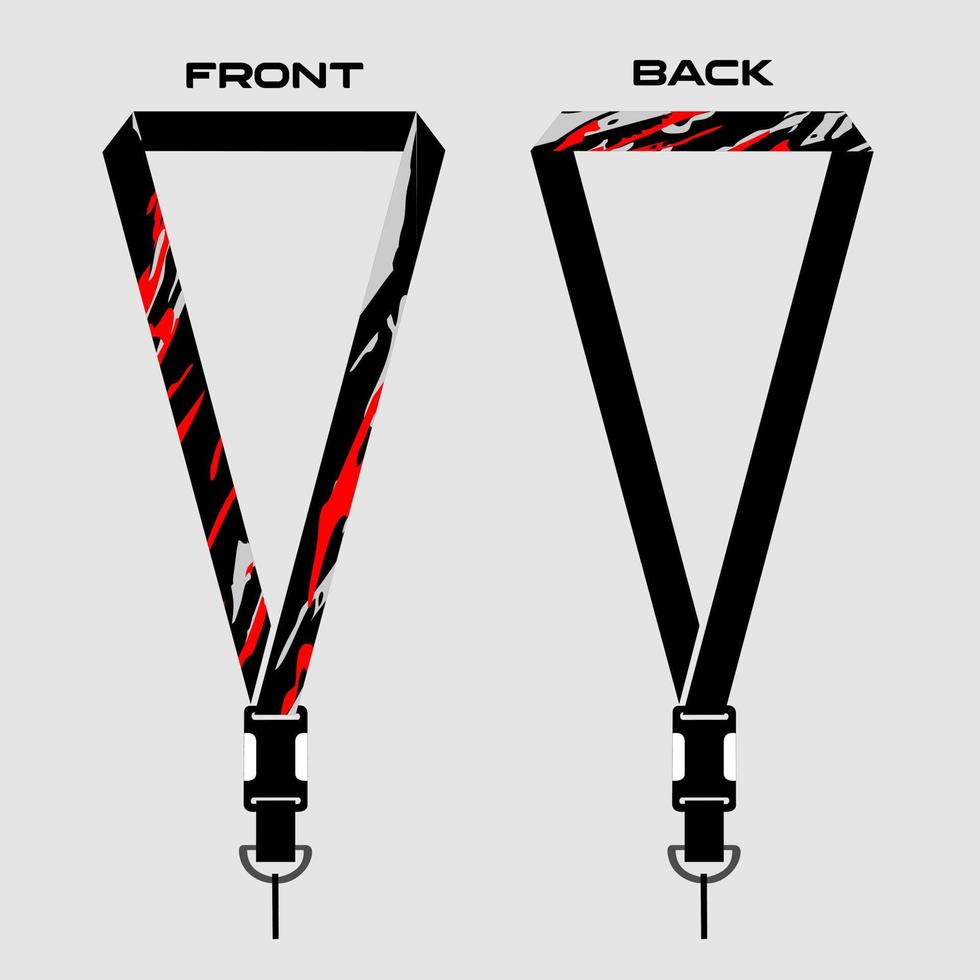 Lanyard Template for Dentical Spesialist vector