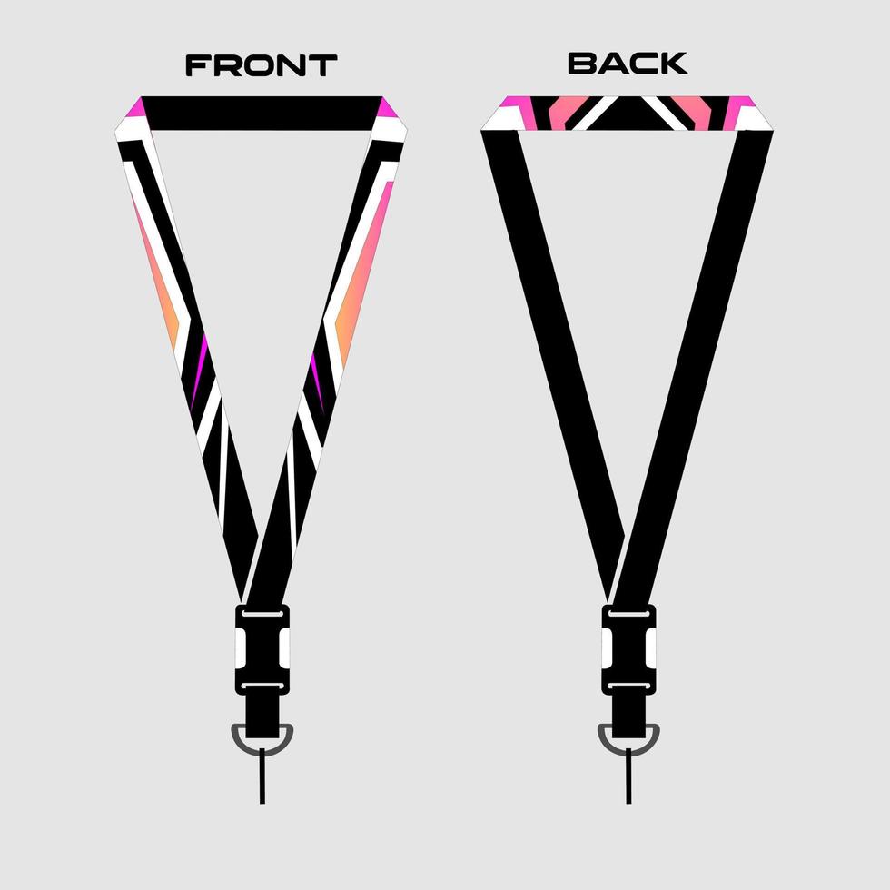 Lanyard Template for Dentical Spesialist vector