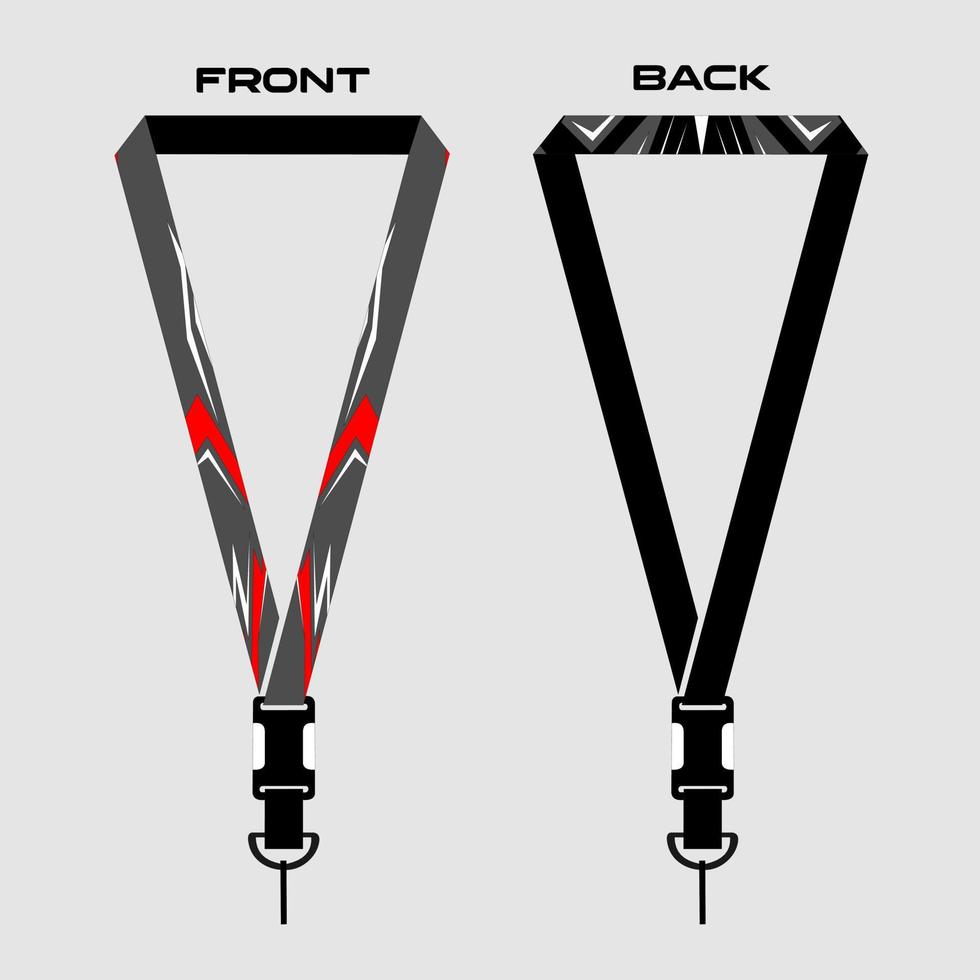 Lanyard Template for Dentical Spesialist vector