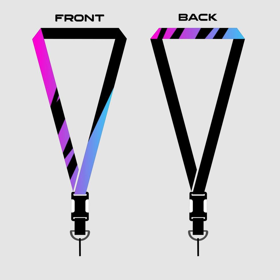 Lanyard Template for Dentical Spesialist vector