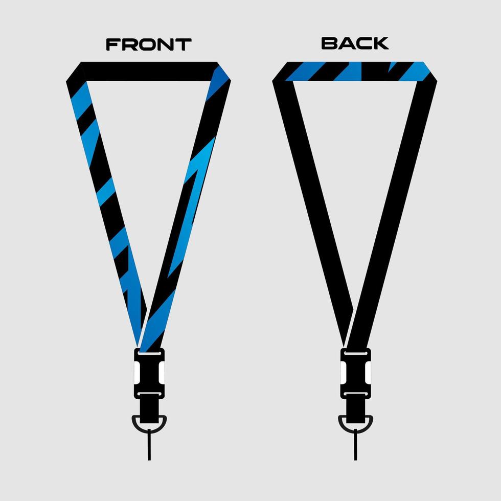 Lanyard Template for Dentical Spesialist vector