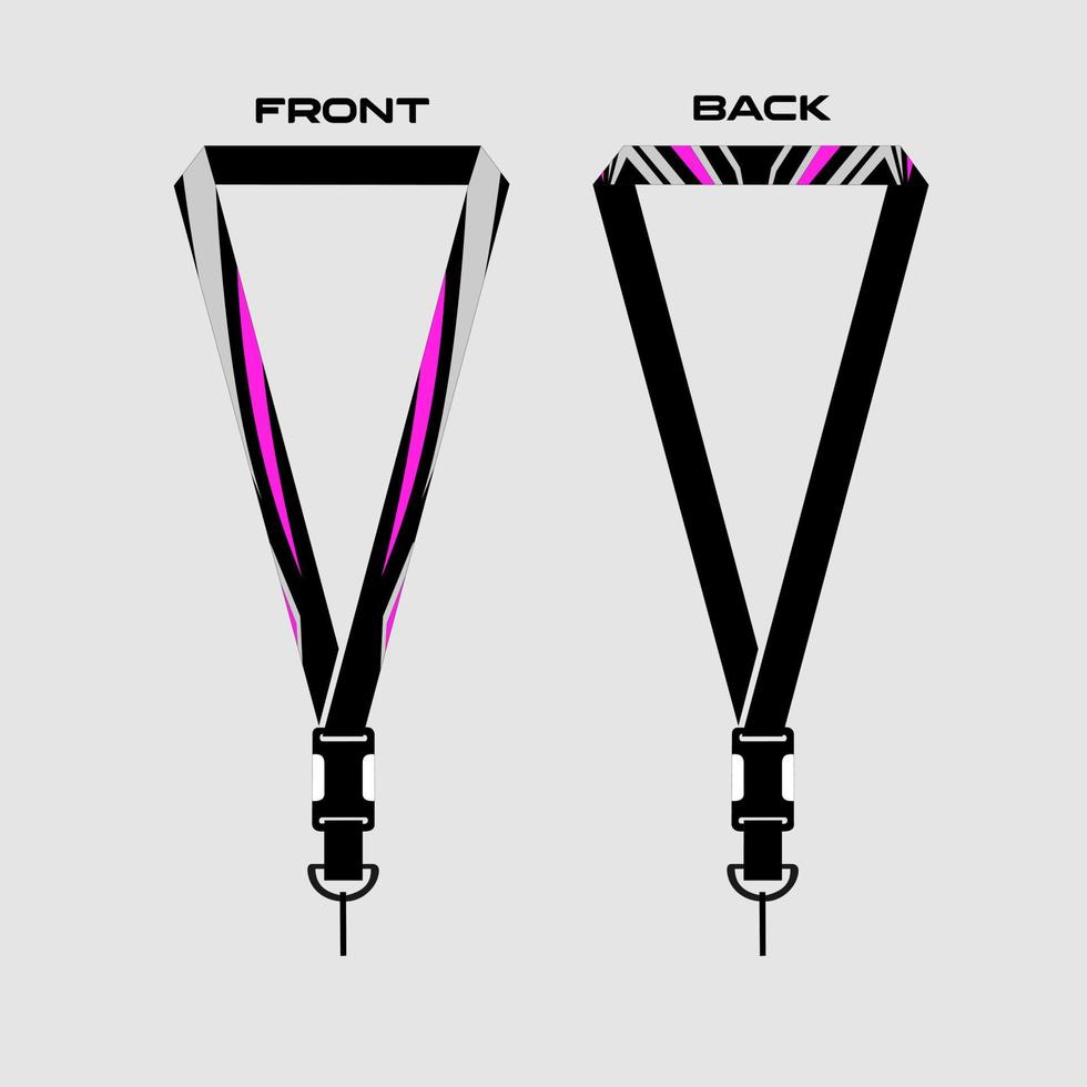 Lanyard Template for Dentical Spesialist vector