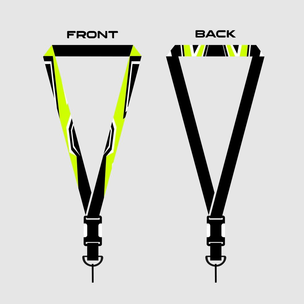 Lanyard Template for Dentical Spesialist vector