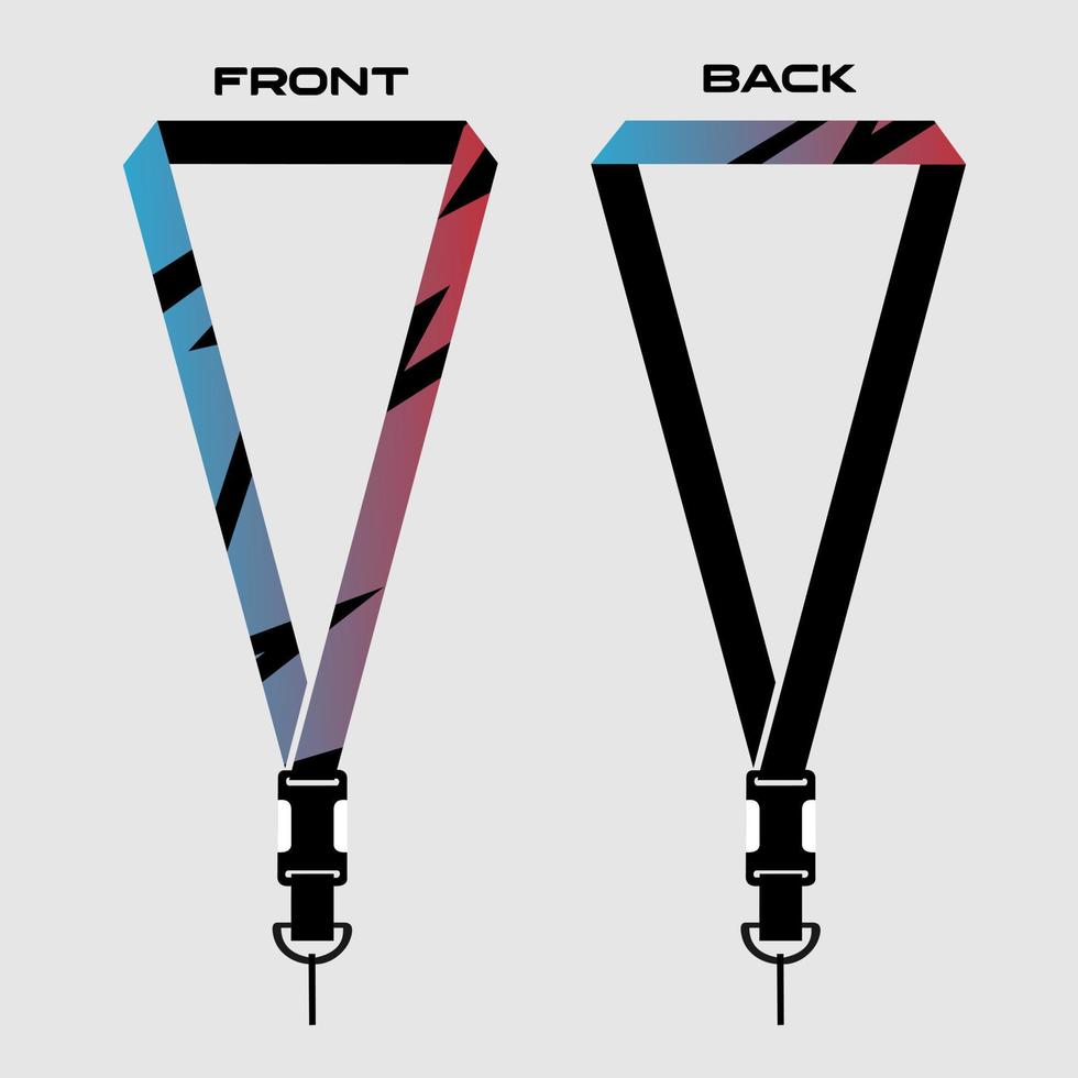 Lanyard Template for Dentical Spesialist vector