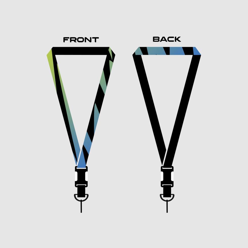 Lanyard Template for Dentical Spesialist vector