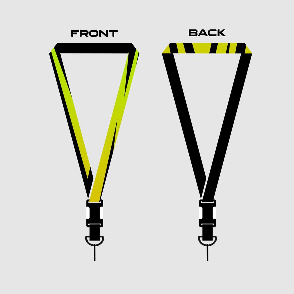 Lanyard Template for Dentical Spesialist vector