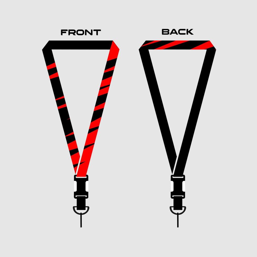 Lanyard Template for Dentical Spesialist vector