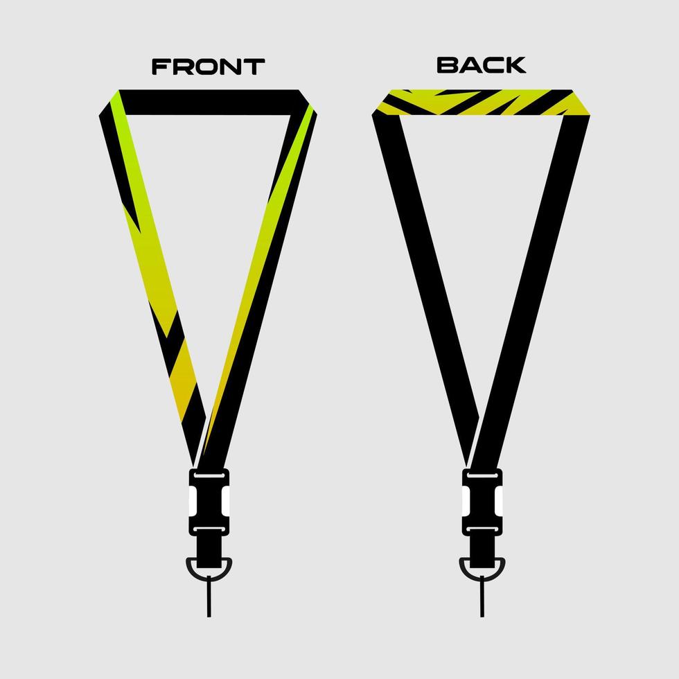 Lanyard Template for Dentical Spesialist vector