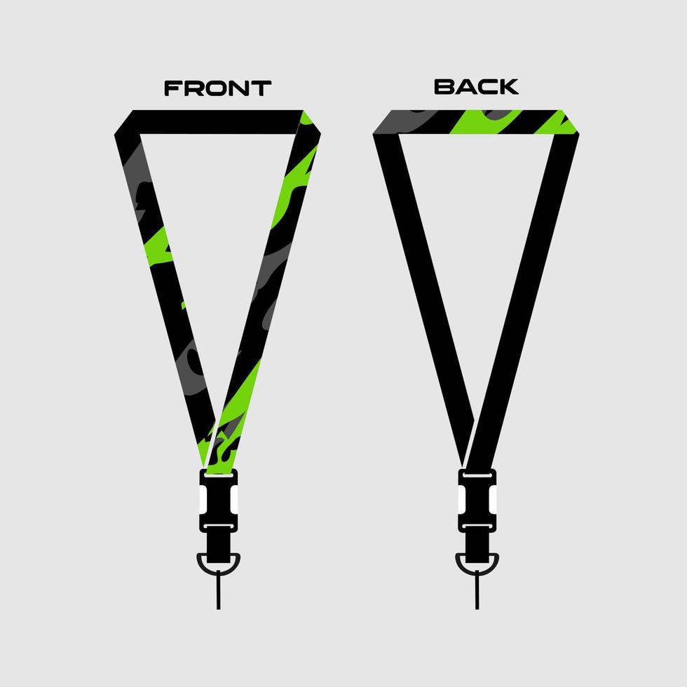 Lanyard Template for Dentical Spesialist vector