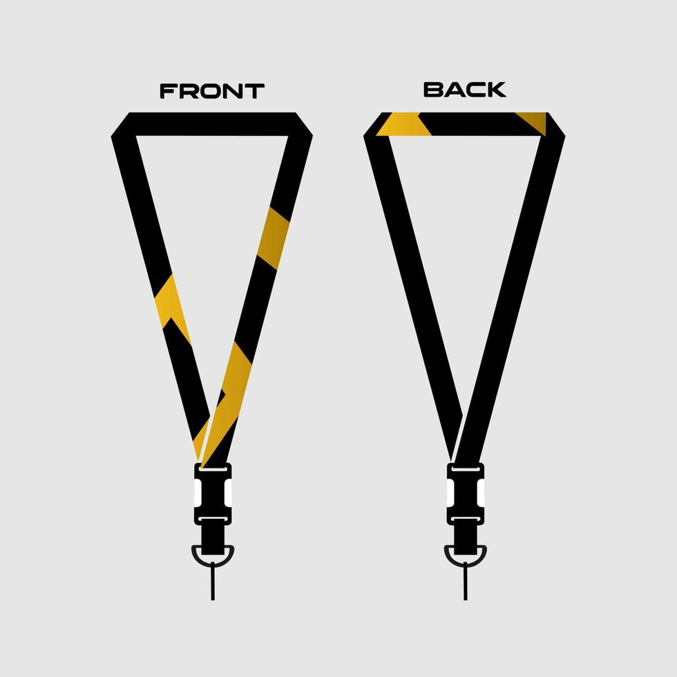 Lanyard Template for Dentical Spesialist vector