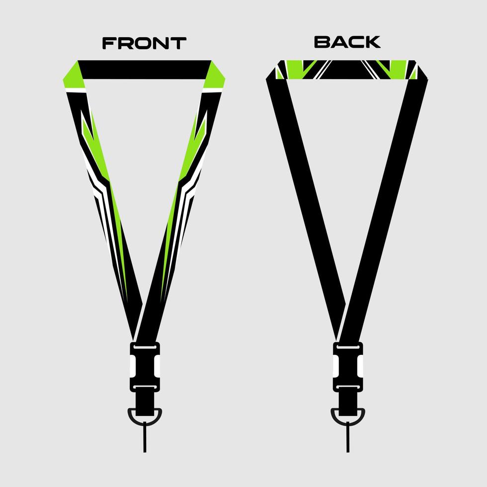 Lanyard Template for Dentical Spesialist vector