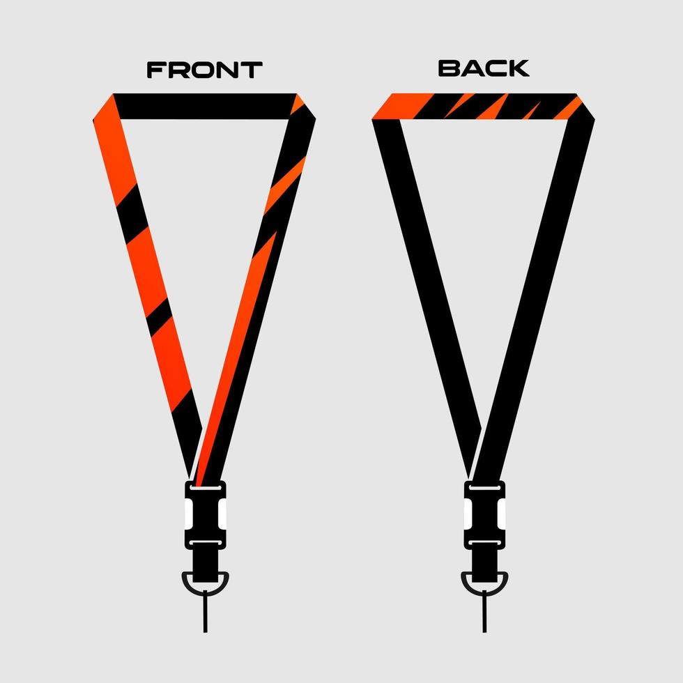 Lanyard Template for Dentical Spesialist vector
