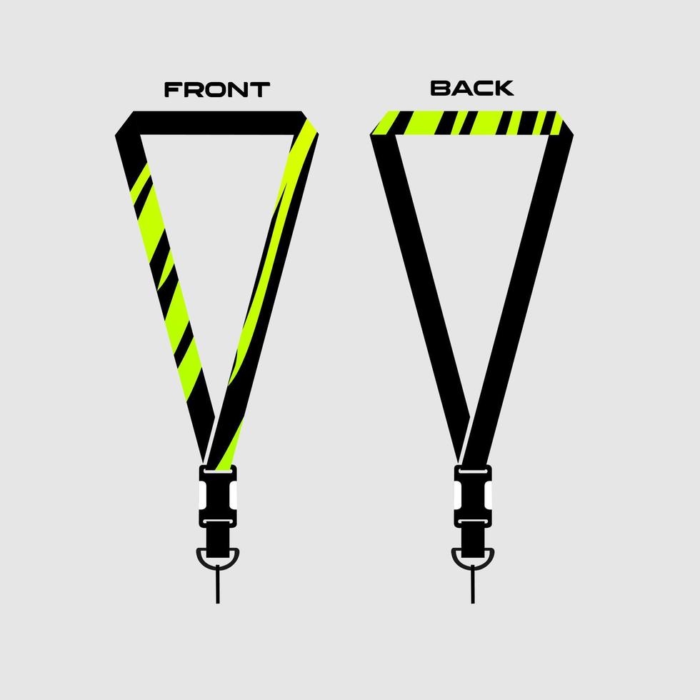 Lanyard Template for Dentical Spesialist vector